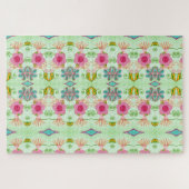 Betoverende eclectische tuin: diverse bloemen scho legpuzzel (Horizontaal)