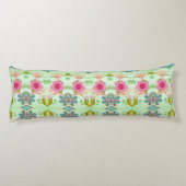 Betoverende eclectische tuin: diverse bloemen scho lichaamskussen (Achterkant)