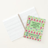 Betoverende eclectische tuin: diverse bloemen scho notitieboek (Binnen)