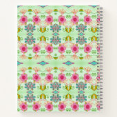 Betoverende eclectische tuin: diverse bloemen scho notitieboek (Achterkant)