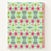 Betoverende eclectische tuin: diverse bloemen scho notitieboek (Achterkant)