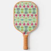 Betoverende eclectische tuin: diverse bloemen scho pickleball paddle (Voorkant)