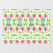 Betoverende eclectische tuin: diverse bloemen scho raamsticker (Vel)