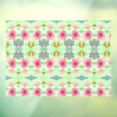 Betoverende eclectische tuin: diverse bloemen scho raamsticker (Vel 3)