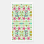 Betoverende eclectische tuin: diverse bloemen scho servet (Voorkant)