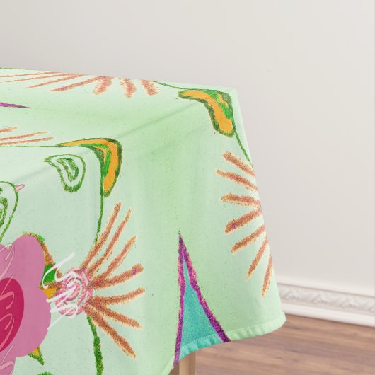 Betoverende eclectische tuin: diverse bloemen scho tafelkleed (Voorbeeld)