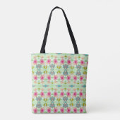 Betoverende eclectische tuin: diverse bloemen scho tote bag (Achterkant)