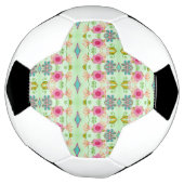 Betoverende eclectische tuin: diverse bloemen scho voetbal (Gedraaid)