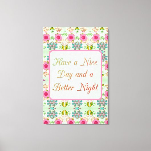 Betoverende eclectische tuin: geniet van de schoon canvas afdruk (Voorkant)