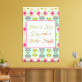 Betoverende eclectische tuin: geniet van de schoon canvas afdruk (Insitu (Woonkamer))