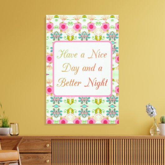 Betoverende eclectische tuin: geniet van de schoon canvas afdruk (Insitu (Woonkamer))