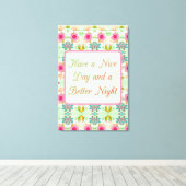 Betoverende eclectische tuin: geniet van de schoon canvas afdruk (Insitu (Houten vloer))