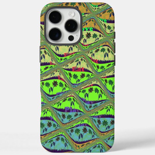 Betoverende eclectische tuin geruite bloemige scho Case-Mate iPhone case (Achterkant)