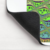 Betoverende eclectische tuin geruite bloemige scho muismat (Hoek)