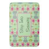 Betoverende eclectische tuin: stap in sereniteit badmat (Voorkant Verticaal)