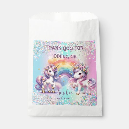betoverende eenhoorn bedankzakje (Voorkant)