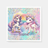 Betoverende eenhoorn Papier servet (Voorkant)