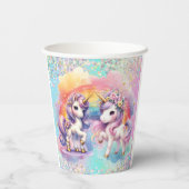 betoverende eenhoorn papieren bekers (Achterkant)