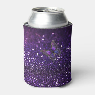 Betoverende elegantie: de Paarse Sparkle Butterfly Blikjeskoeler