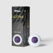 Betoverende elegantie: de Paarse Sparkle Butterfly Golfballen (Verpakking)