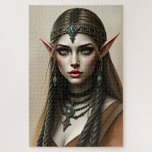 Betoverende Elven Princess Jigsaw puzzel