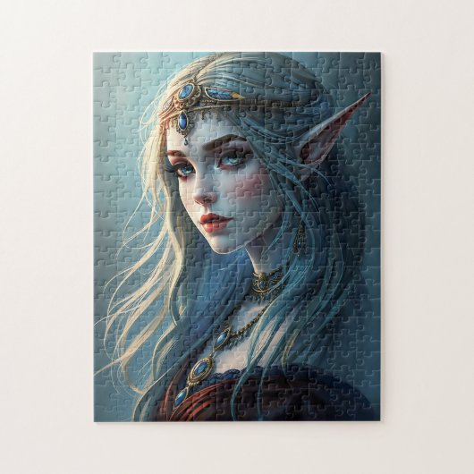 Betoverende Elven Princess Jigsaw puzzel (Verticaal)