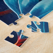 Betoverende Ethische Bloem Legpuzzel (Zijkant)