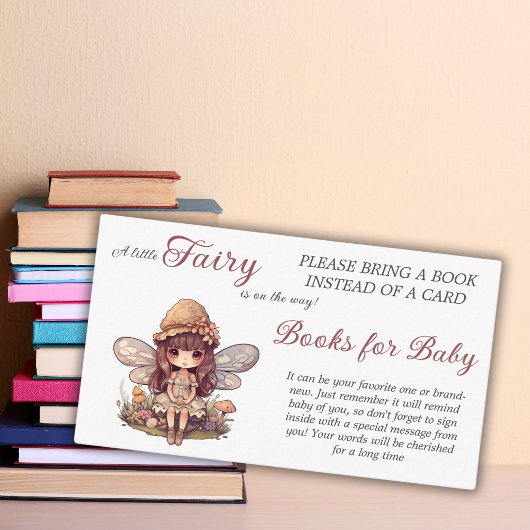 Betoverende Fairy Mushrooms Boeken voor Baby showe Informatiekaartje
