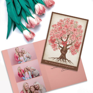Betoverende familiestamboom foto Moederdag Kaart