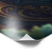 Betoverende fantasie kat foto afdruk (Hoek)