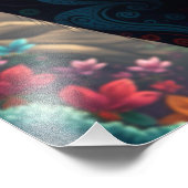 Betoverende fantasie kat foto afdruk (Hoek)