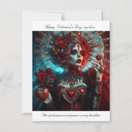 Betoverende Fantasy Art of Radiant Love Notitiekaartje