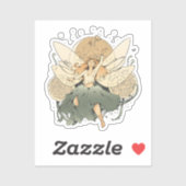 Betoverende fee - grillige fantasiekunst sticker (Vel)