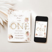 Betoverende feeën 1e verjaardag uitnodiging