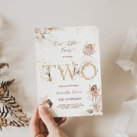 Betoverende feeën 2e verjaardag uitnodiging