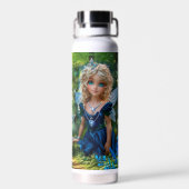 betoverende feeën bos vlinder waterfles (Achterkant)