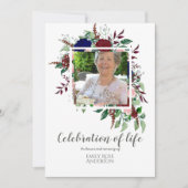 Betoverende FEEST VAN LEVEN FOTO-herdenking Kaart (Voorkant)