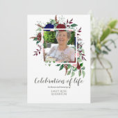 Betoverende FEEST VAN LEVEN FOTO-herdenking Kaart (Staand voorkant)