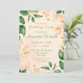 Betoverende Floral Delight Verjaardagsviering Kaart (Staand voorkant)