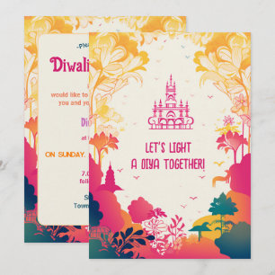 Betoverende Floral Diwali Delight 🪷 Kaart