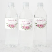 Betoverende Floral Eucalyptus Sip Toast Labels Waterfles Etiket (Flessen)
