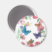 Betoverende Flower Fairy Magnet (Voorkant / Achterkant)