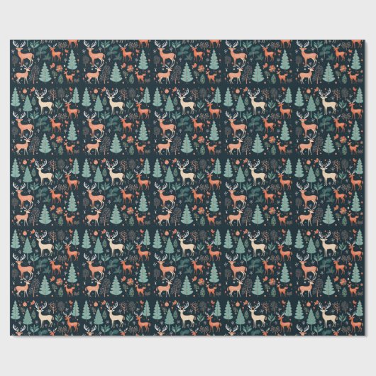 Betoverende Forest Creatures Gift Wrap Cadeaupapier (Vlak)