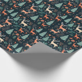 Betoverende Forest Creatures Gift Wrap Cadeaupapier (Hoek)