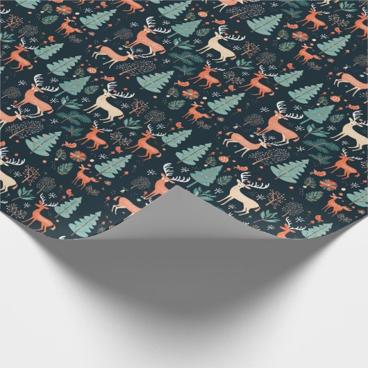 Betoverende Forest Creatures Gift Wrap Cadeaupapier (Hoek)