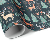 Betoverende Forest Creatures Gift Wrap Cadeaupapier (Rol Hoek)