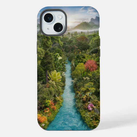 Betoverende Forest iPhone Case Hoesje (Achterkant)