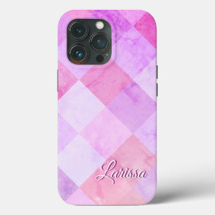 Betoverende gekleurde geruite patronen - Sjabloon  Case-Mate iPhone Case