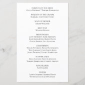 Betoverende Gnome Rustic Woodland Wedding Program (Achterkant)