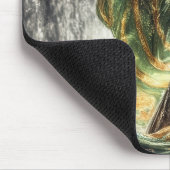 Betoverende godin bij een magische waterval muismat (Hoek)